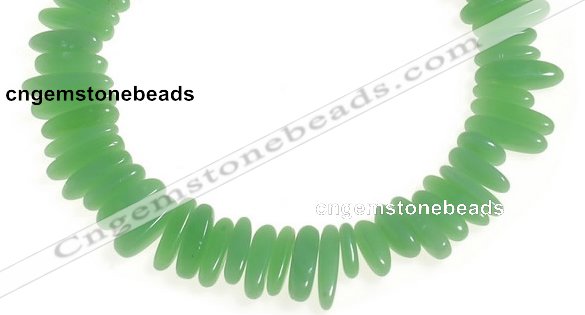 CCH24 16 inches green jade chips gemstone beads wholesale