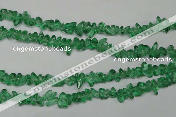 CCH253 34 inches 5*8mm synthetic crystal chips beads wholesale