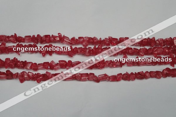 CCH262 34 inches 4*6mm synthetic crack crystal chips beads wholesale