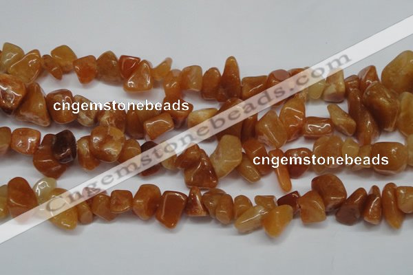 CCH270 34 inches 8*12mm red aventurine chips gemstone beads wholesale
