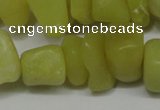 CCH273 34 inches 8*12mm olive jade chips gemstone beads wholesale