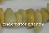 CCH274 34 inches 8*12mm yellow jade chips gemstone beads wholesale