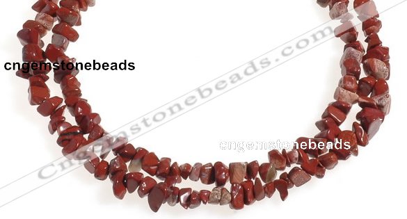 CCH28 35 inches red jasper chips gemstone beads wholesale