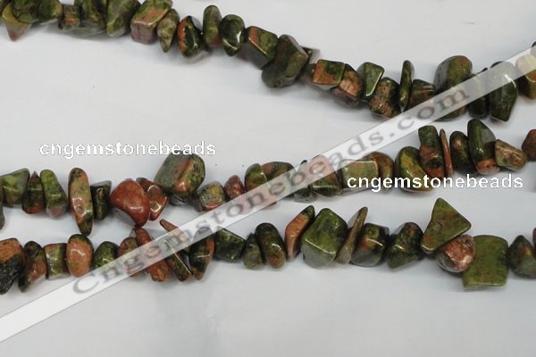CCH296 34 inches 8*12mm unakite chips gemstone beads wholesale