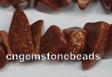 CCH301 34 inches 8*12mm goldstone chips gemstone beads wholesale