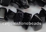 CCH302 34 inches 8*12mm blue goldstone chips gemstone beads wholesale