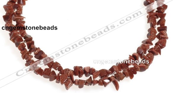CCH31 34 inches gold sand stone chips gemstone beads wholesale