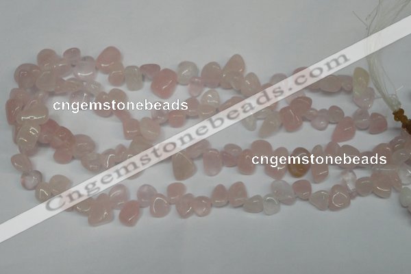 CCH311 15.5 inches 10*15mm rose quartz chips gemstone beads wholesale