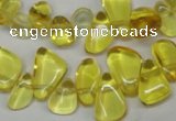 CCH313 15.5 inches 10*15mm synthetic citrine chips beads wholesale