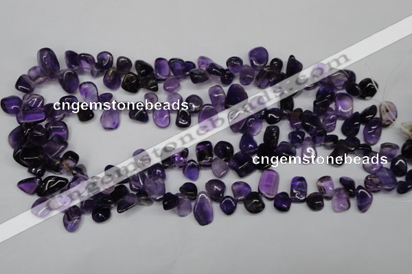 CCH315 15.5 inches 10*15mm amethyst chips gemstone beads wholesale