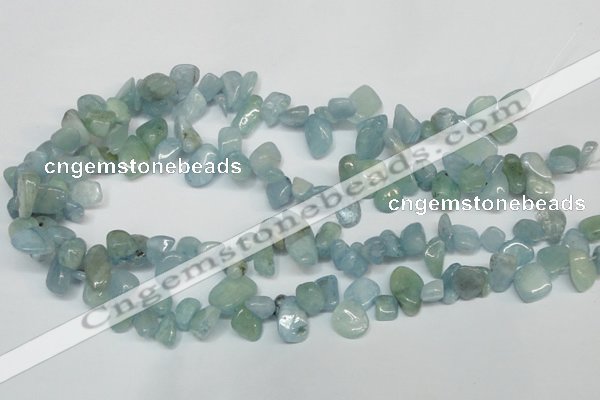 CCH319 15.5 inches 10*15mm aquamarine chips gemstone beads wholesale