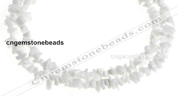 CCH32 35 inches white stone chips gemstone beads wholesale