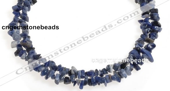 CCH33 35 inches blue sodalite chips gemstone beads wholesale