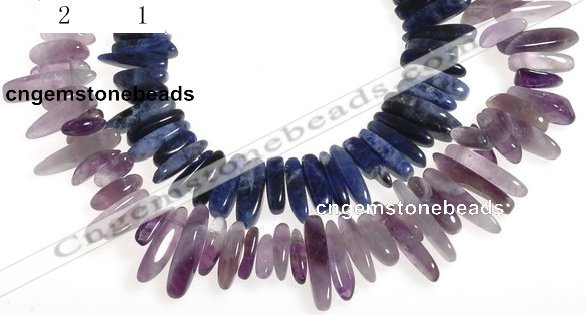 CCH34 16 inches purple & blue sodalite chips beads wholesale