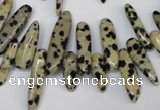 CCH344 15.5 inches 5*20mm dalmatian jasper chips beads wholesale