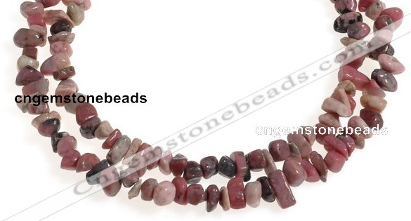 CCH37 34 inches rhodonite chips gemstone beads wholesale