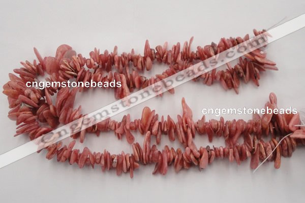 CCH400 15.5 inches 6*12mm - 8*18mm argentina rhodochrosite chips beads