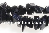 CCH41 35 inches blue sand stone chips gemstone beads wholesale