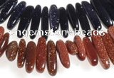 CCH42 16 inches goldstone chips gemstone beads wholesale