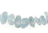 CCH43 16 inches aquamarine chips gemstone beads wholesale