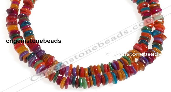 CCH44 32 inches multi color shell chips beads wholesale