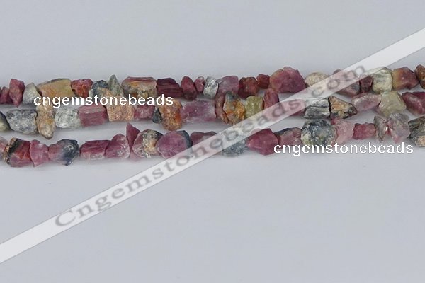 CCH707 15.5 inches 6*8mm - 10*14mm watermelon tourmaline chips beads