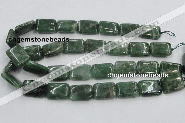 CCJ01 15.5 inches 18*25mm rectangle natural African jade beads wholesale