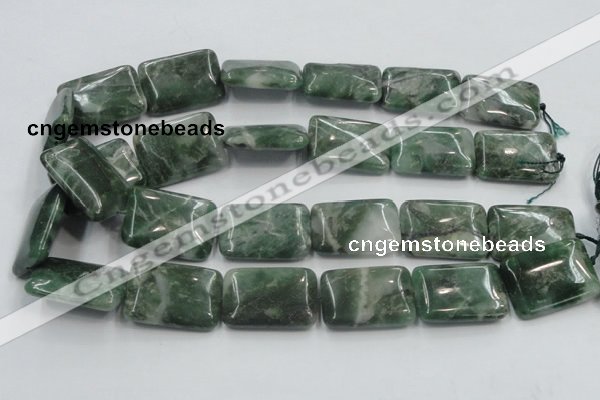 CCJ02 15.5 inches 22*30mm rectangle natural African jade beads wholesale