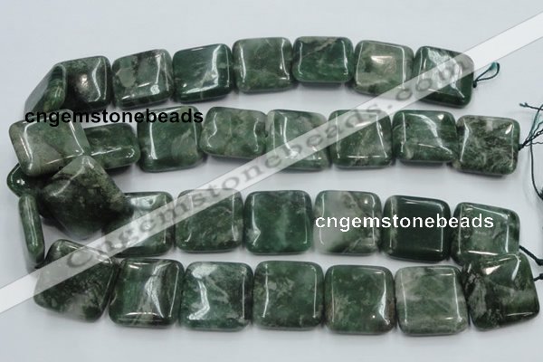 CCJ04 15.5 inches 25*25mm square natural African jade beads wholesale