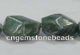 CCJ15 15.5 inches 18*24mm faceted nugget natural African jade beads