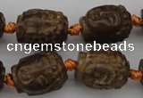 CCJ232 15.5 inches 13*18mm carved buddha China jade beads