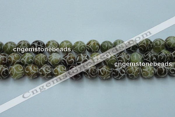 CCJ305 15.5 inches 14mm round China jade beads wholesale