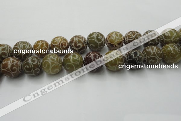 CCJ308 15.5 inches 20mm round China jade beads wholesale