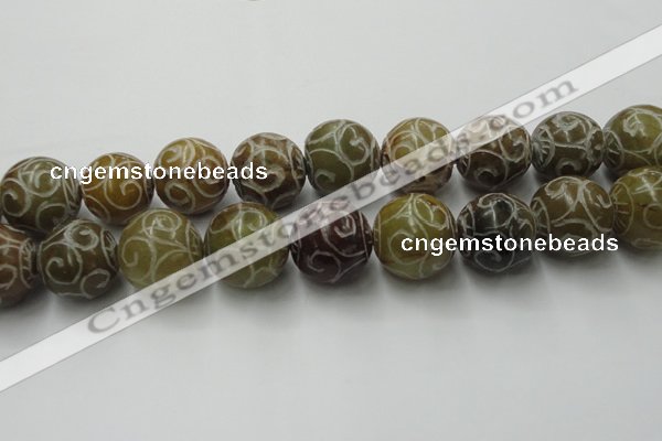 CCJ309 15.5 inches 24mm round China jade beads wholesale