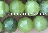 CCJ371 15.5 inches 8mm faceted round China jade beads wholesale