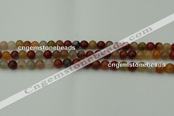 CCJ452 15.5 inches 8mm round colorful jasper beads wholesale