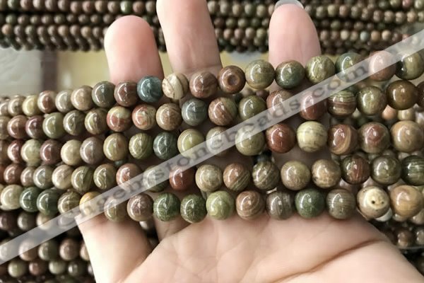 CCJ471 15.5 inches 6mm round rainbow jasper beads wholesale