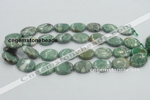 CCJ51 15.5 inches 18*25mm oval African jade gemstone beads