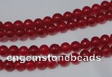 CCN05 15.5 inches 4mm round candy jade beads wholesale