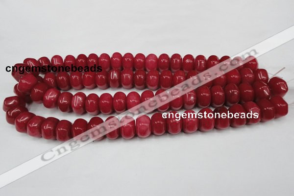 CCN100 15.5 inches 10*15mm rondelle candy jade beads wholesale