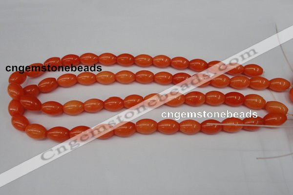 CCN110 15.5 inches 10*14mm rice candy jade beads wholesale