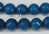 CCN1205 15.5 inches 14mm faceted round candy jade beads wholesale