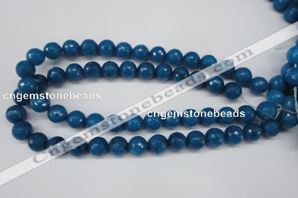 CCN1205 15.5 inches 14mm faceted round candy jade beads wholesale