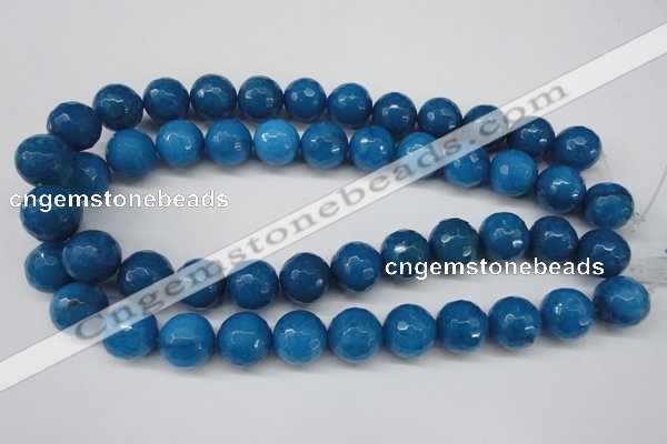 CCN1206 15.5 inches 16mm faceted round candy jade beads wholesale