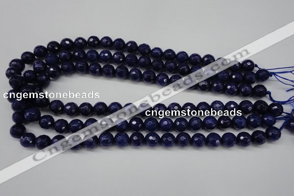 CCN1214 15.5 inches 10mm faceted round candy jade beads wholesale