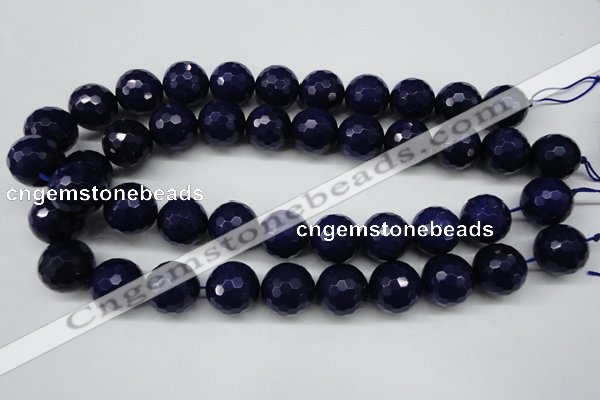 CCN1218 15.5 inches 18mm faceted round candy jade beads wholesale