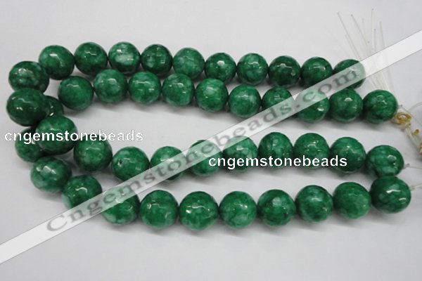 CCN1228 15.5 inches 18mm faceted round candy jade beads wholesale