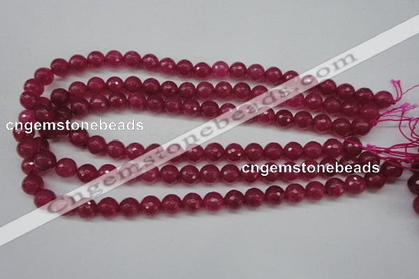 CCN1234 15.5 inches 10mm faceted round candy jade beads wholesale