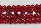 CCN1242 15.5 inches 6mm faceted round candy jade beads wholesale