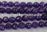 CCN1253 15.5 inches 8mm faceted round candy jade beads wholesale